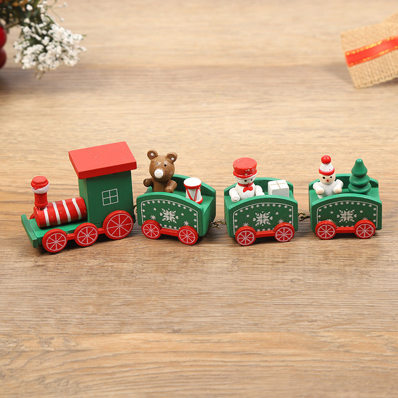 Christmas Decorations Christmas Wooden Trains Window Decorations Wooden Crafts - MerryHaus