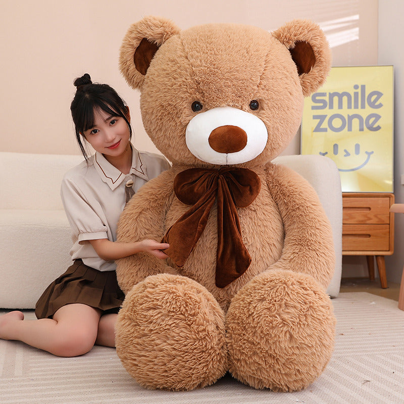 Plush Hug Bear Large Cute Ribbon Doll Girls' Gifts Toy - MerryHaus