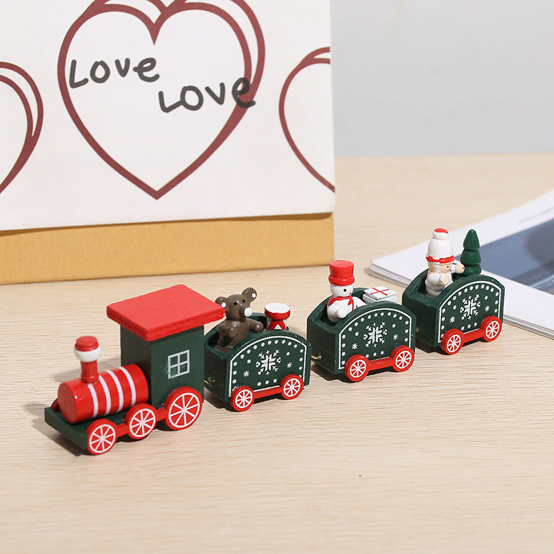 Wooden Christmas Train Christmas Decorations - MerryHaus