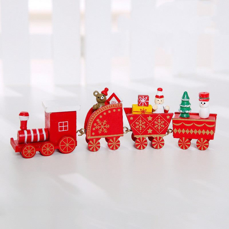 Wooden Christmas Train Christmas Decorations - MerryHaus