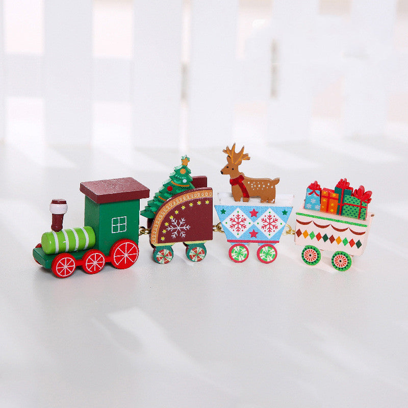 Wooden Christmas Train Christmas Decorations - MerryHaus