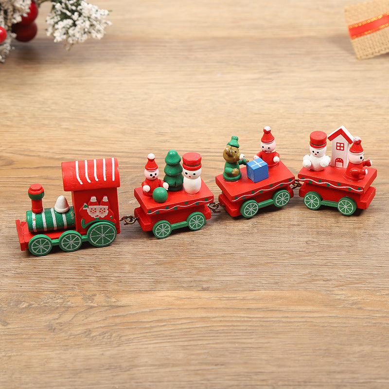 Christmas Decorations Christmas Wooden Trains Window Decorations Wooden Crafts - MerryHaus