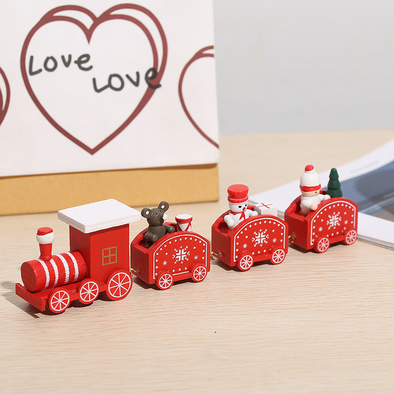 Wooden Christmas Train Christmas Decorations - MerryHaus