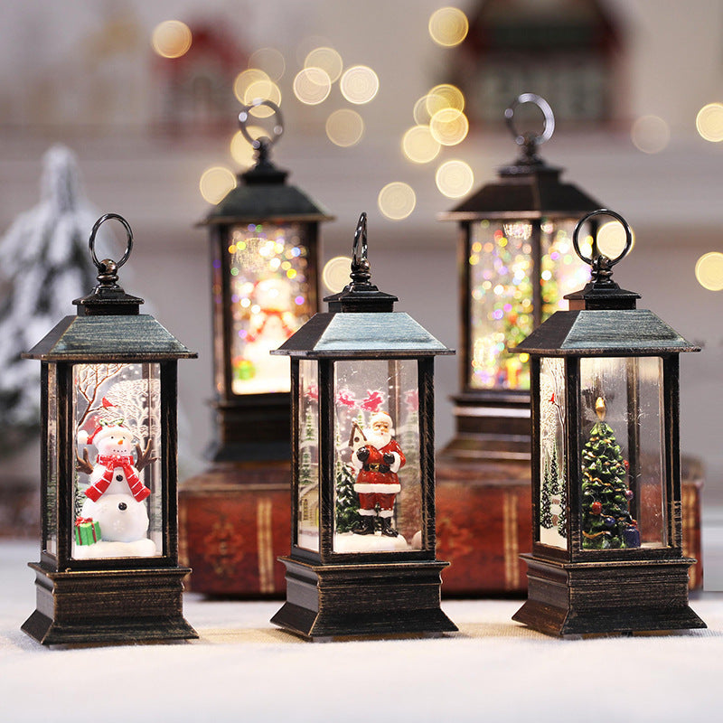 Christmas Simulation LED Flame Small Oil Lamp - MerryHaus