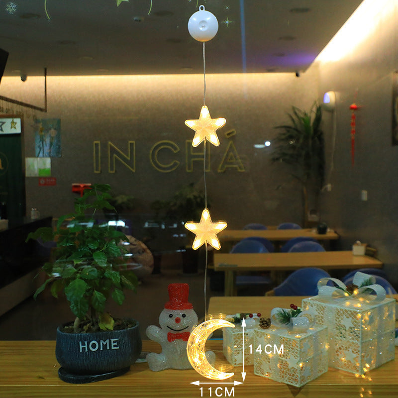 Christmas Decoration Atmosphere Suction Cup Painted LED Light