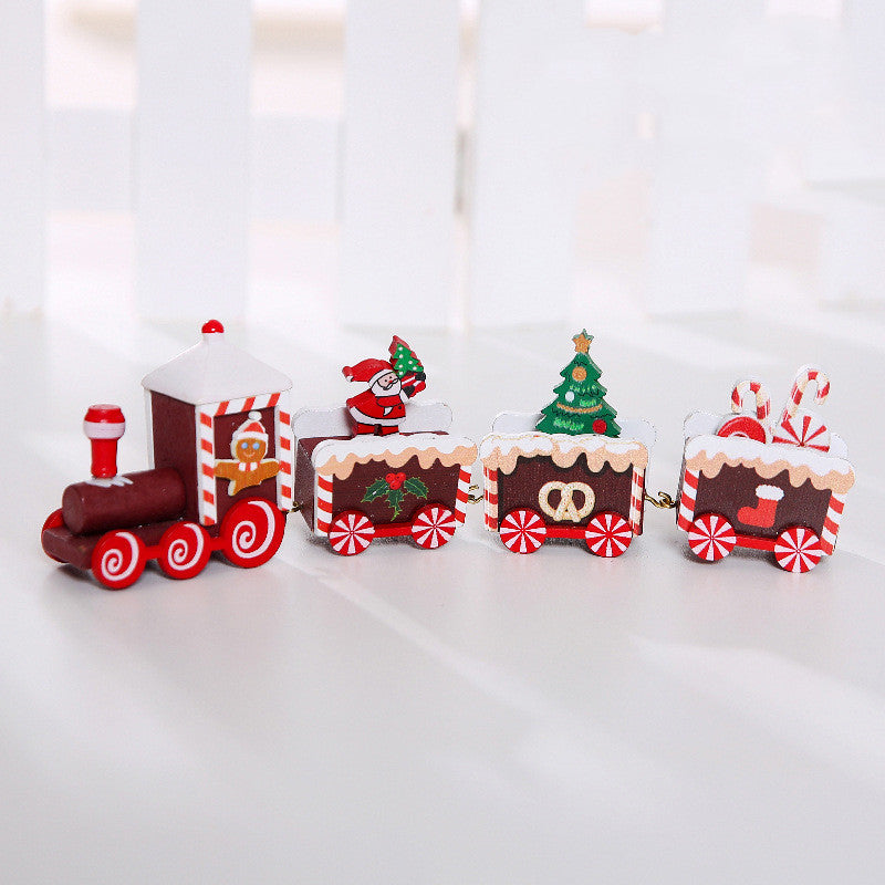 Wooden Christmas Train Christmas Decorations - MerryHaus