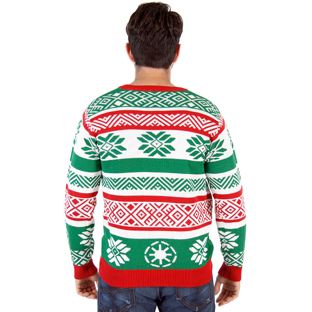Santa Printed Christmas Clothes Women's Pullover Sweater Couple Wear