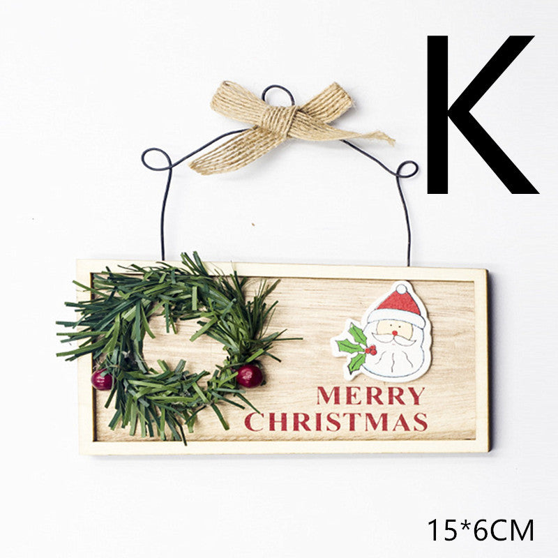 Christmas Decorations Wooden Pendant - MerryHaus