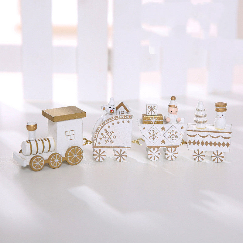Wooden Christmas Train Christmas Decorations - MerryHaus