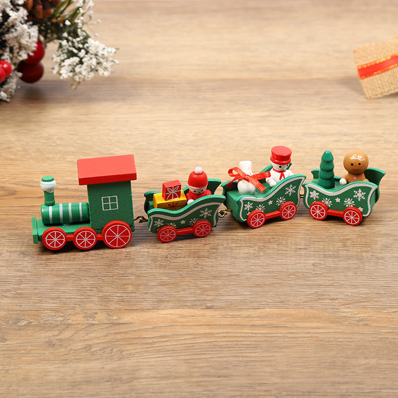 Christmas Decorations Christmas Wooden Trains Window Decorations Wooden Crafts - MerryHaus
