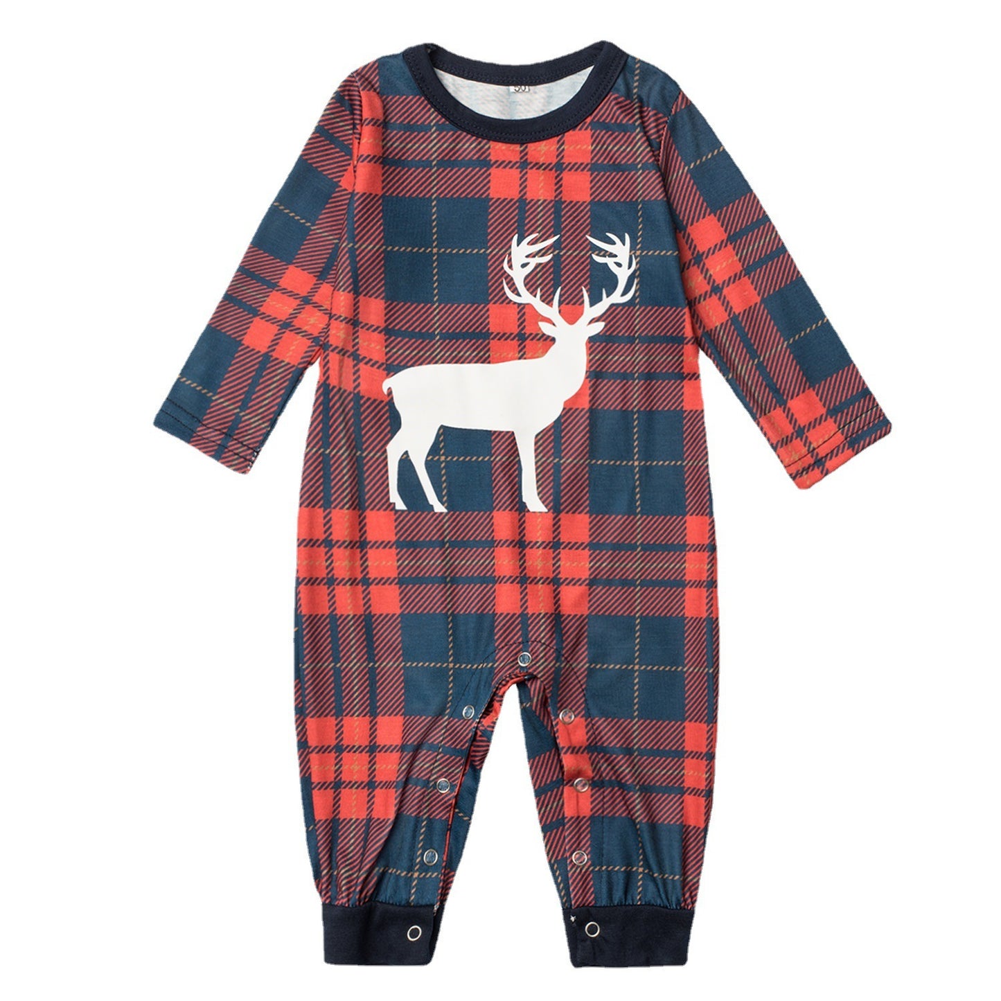 New Christmas Printed Household Clothes Plaid Elk Suit