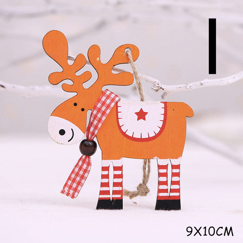 Christmas Decorations Wooden Pendant - MerryHaus
