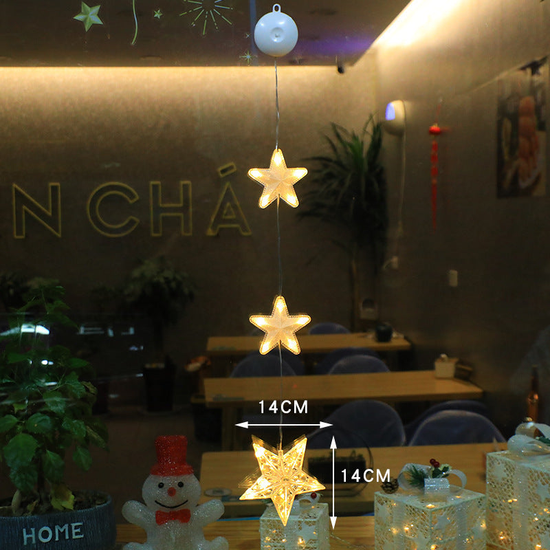 Christmas Decoration Atmosphere Suction Cup Painted LED Light
