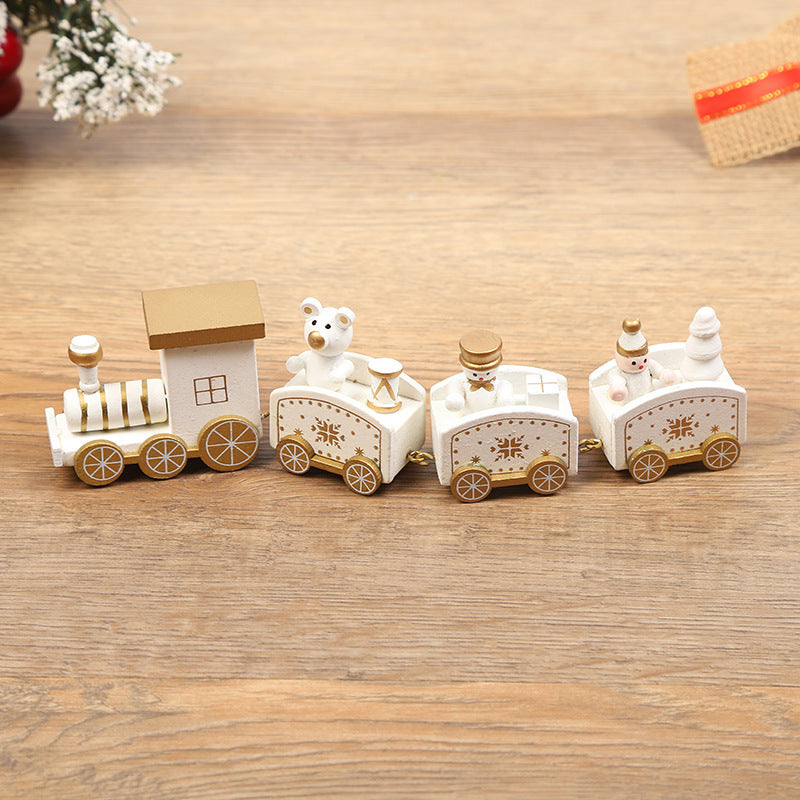 Christmas Decorations Christmas Wooden Trains Window Decorations Wooden Crafts - MerryHaus
