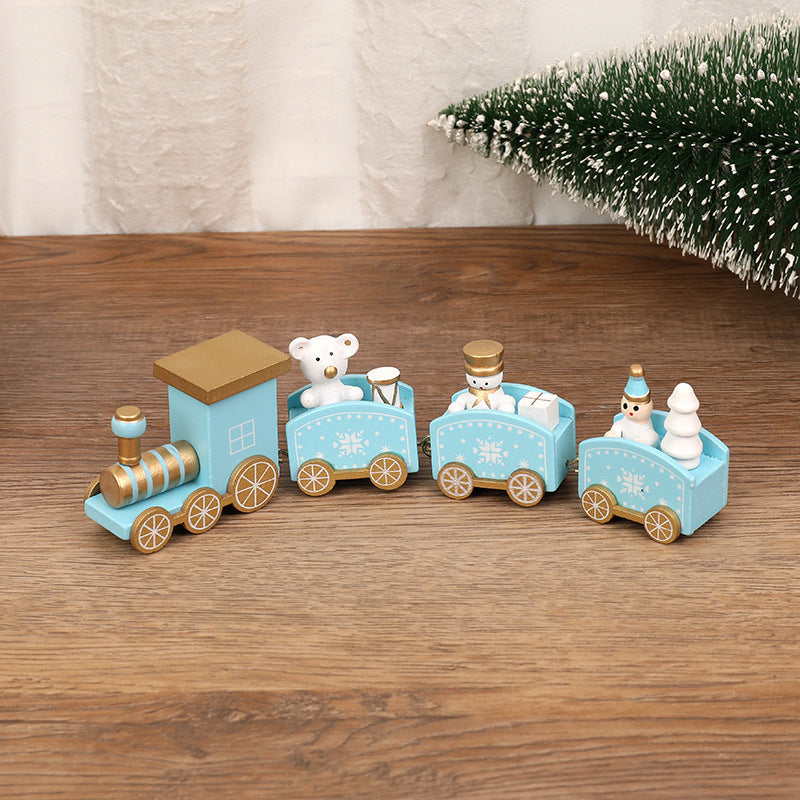 Christmas Decorations Christmas Wooden Trains Window Decorations Wooden Crafts - MerryHaus