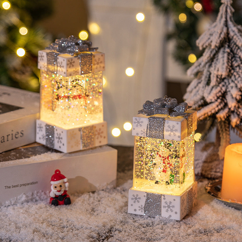 Christmas Decorations Crystal Ball Christmas Gift Box Lights - MerryHaus