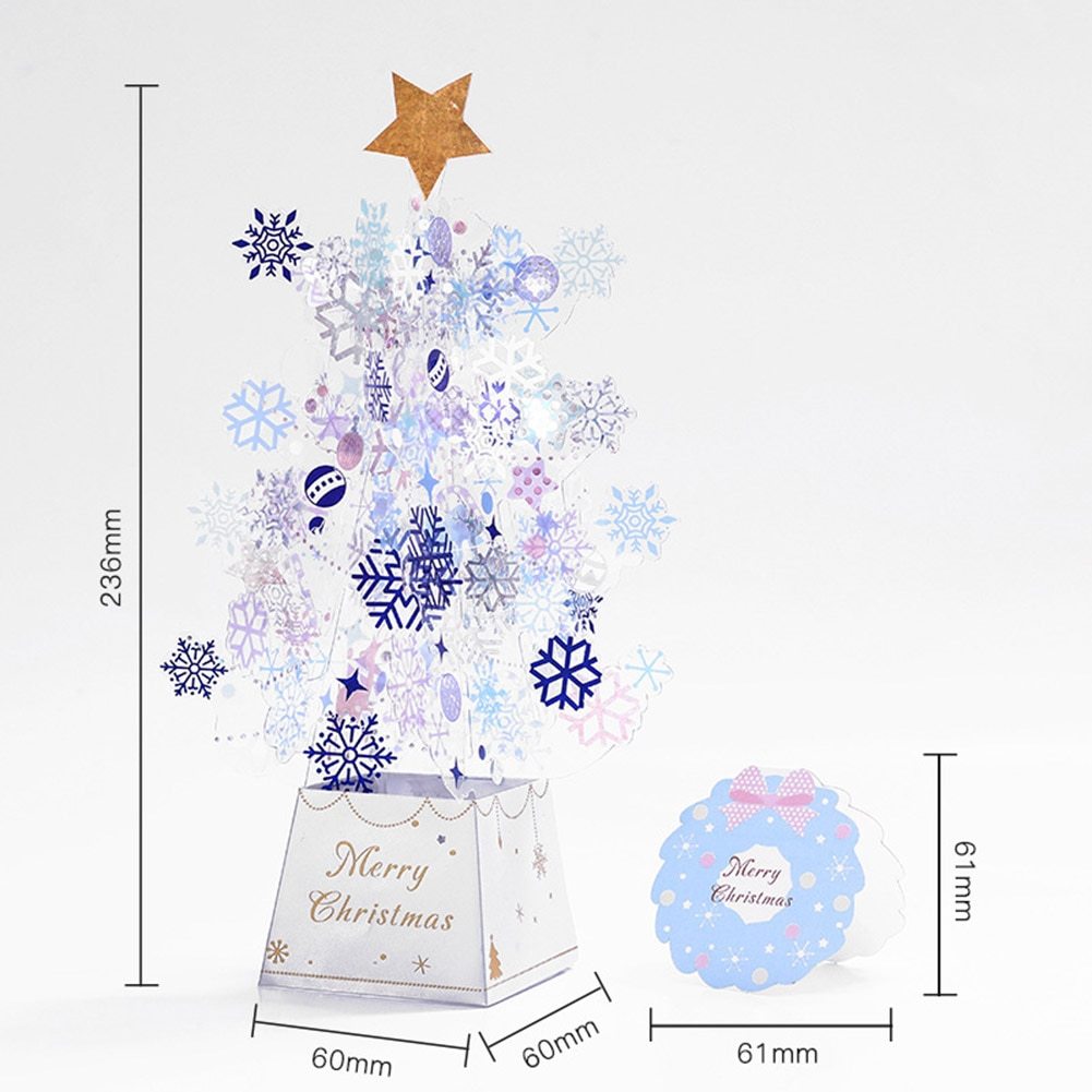 Christmas Tree Pop-Up Card 3D Card Christmas Greeting Card - MerryHaus