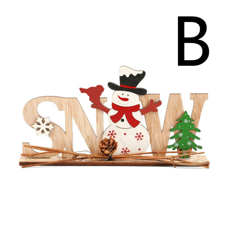 Christmas Decorations Wooden Pendant - MerryHaus