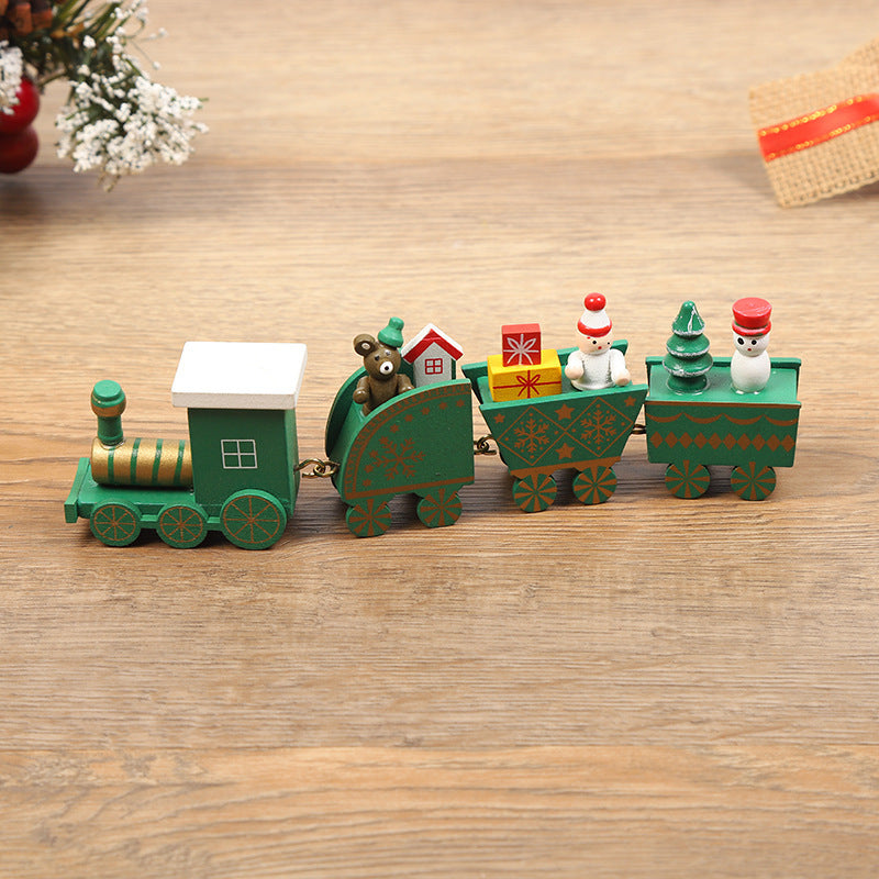 Christmas Decorations Christmas Wooden Trains Window Decorations Wooden Crafts - MerryHaus