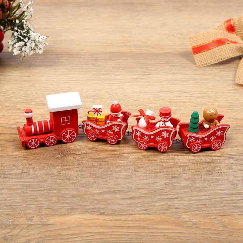 Christmas Decorations Christmas Wooden Trains Window Decorations Wooden Crafts - MerryHaus