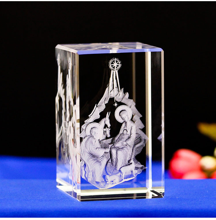Christian Souvenirs Gifts Crafts Ornaments 3d Crystal - MerryHaus
