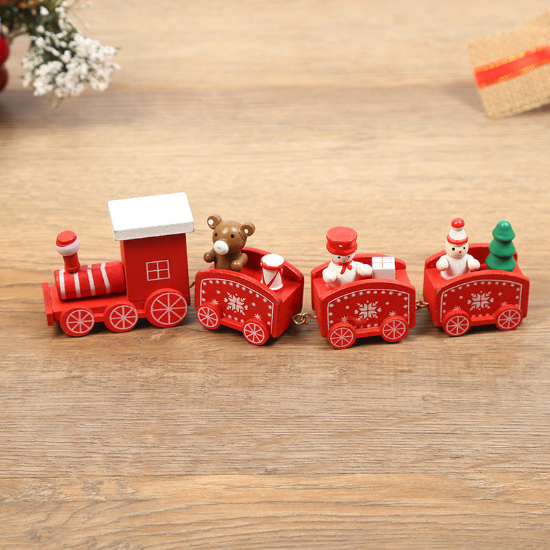 Christmas Decorations Christmas Wooden Trains Window Decorations Wooden Crafts - MerryHaus