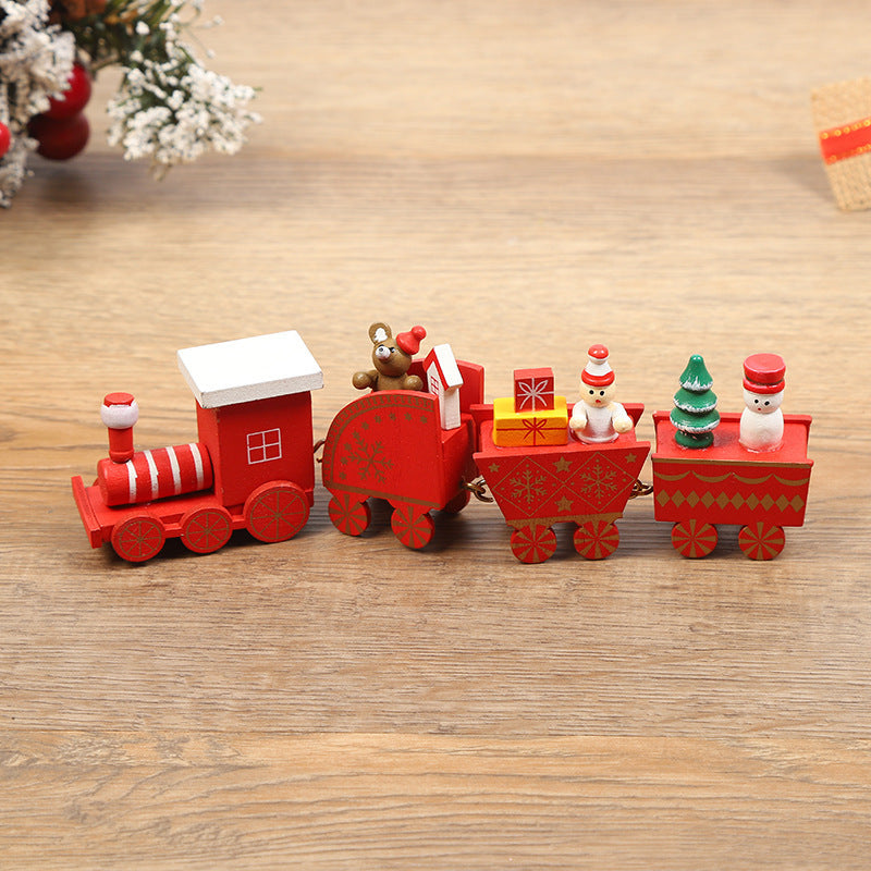Christmas Decorations Christmas Wooden Trains Window Decorations Wooden Crafts - MerryHaus
