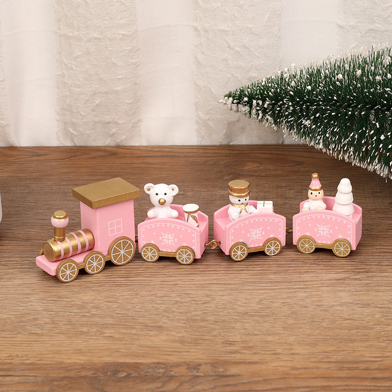 Christmas Decorations Christmas Wooden Trains Window Decorations Wooden Crafts - MerryHaus