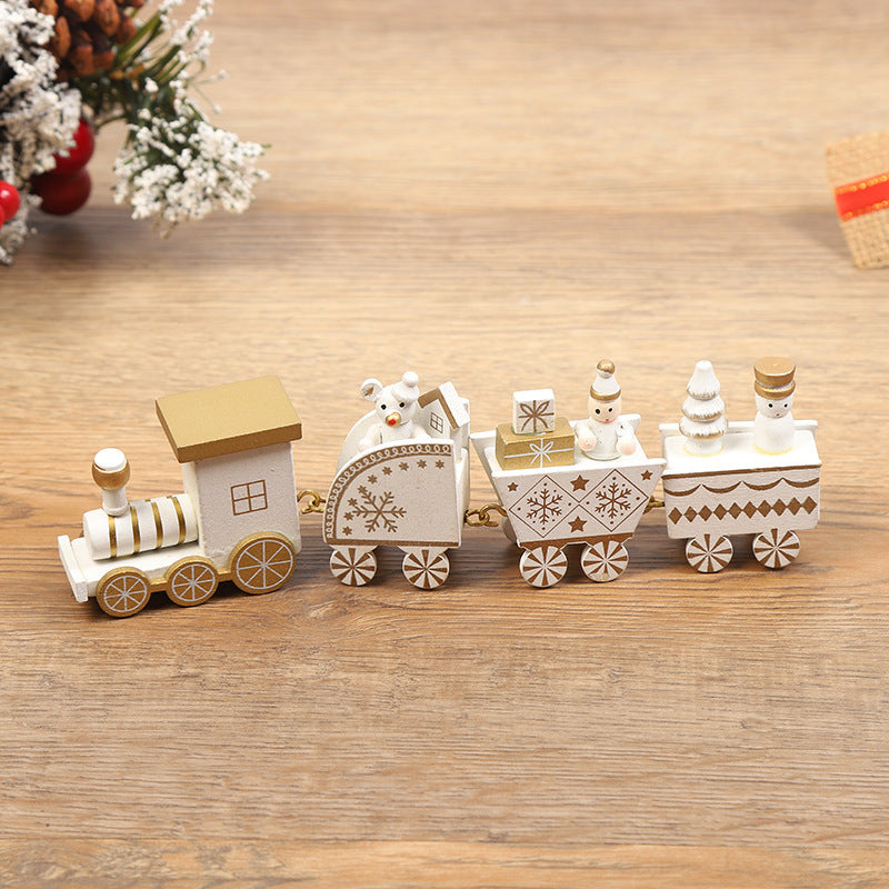 Christmas Decorations Christmas Wooden Trains Window Decorations Wooden Crafts - MerryHaus