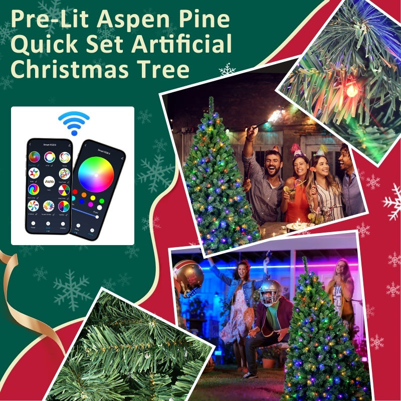 PVC Christmas Tree, Christmas Decorations, With Lights