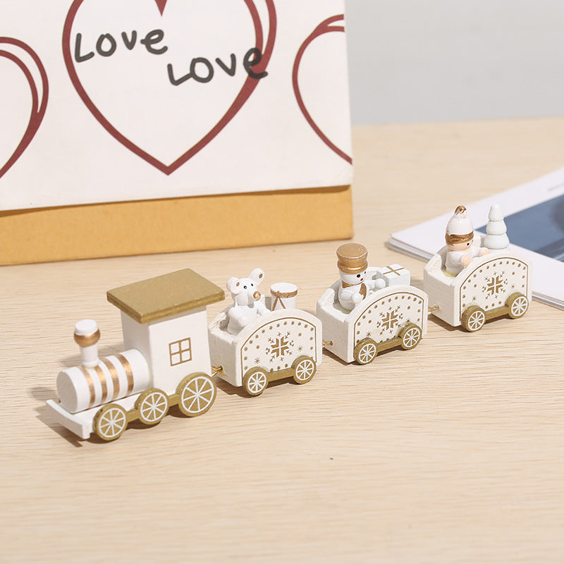 Wooden Christmas Train Christmas Decorations - MerryHaus