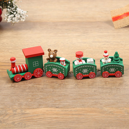 Christmas Decorations Christmas Wooden Trains Window Decorations Wooden Crafts - MerryHaus