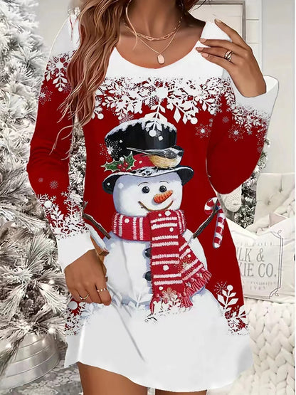 European And American Women's Clothing Christmas Leisure Dress - MerryHaus