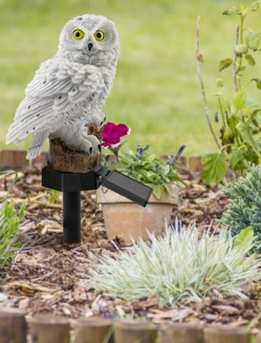 Solar Owl Garden Light Outdoor LED Lawn Lamp For Garden Decoration Waterproof Christmas Lights Outdoor Solar Lamp Post
