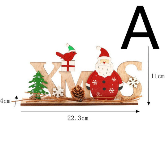 Christmas Decorations Wooden Pendant - MerryHaus