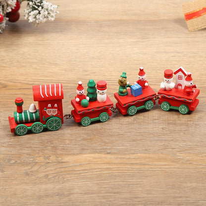 Christmas Decorations Christmas Wooden Trains Window Decorations Wooden Crafts - MerryHaus