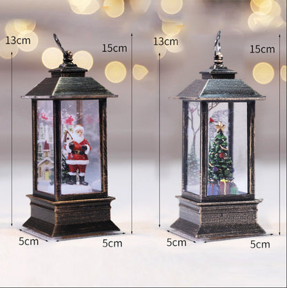Christmas Simulation LED Flame Small Oil Lamp - MerryHaus