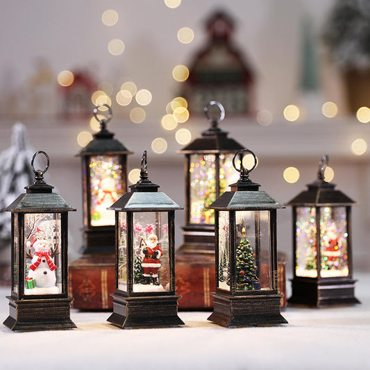 Christmas Simulation LED Flame Small Oil Lamp - MerryHaus
