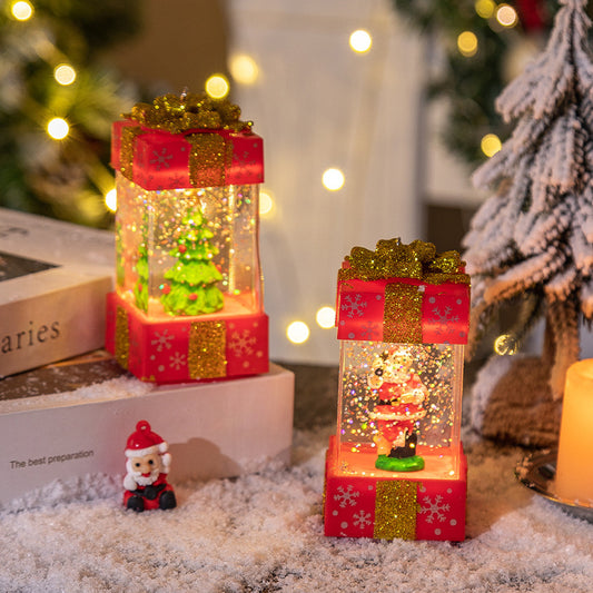 Christmas Decorations Crystal Ball Christmas Gift Box Lights - MerryHaus