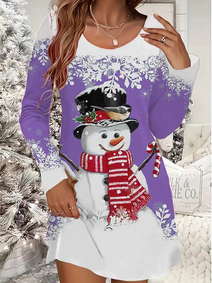 European And American Women's Clothing Christmas Leisure Dress - MerryHaus