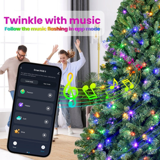 PVC Christmas Tree, Christmas Decorations, With Lights