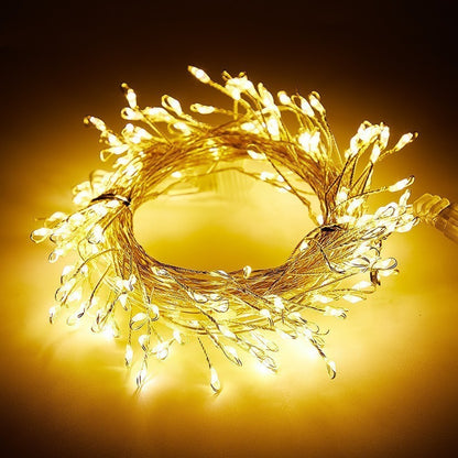 Led Lighting Chain Firecracker Christmas Tree Copper Wire Light