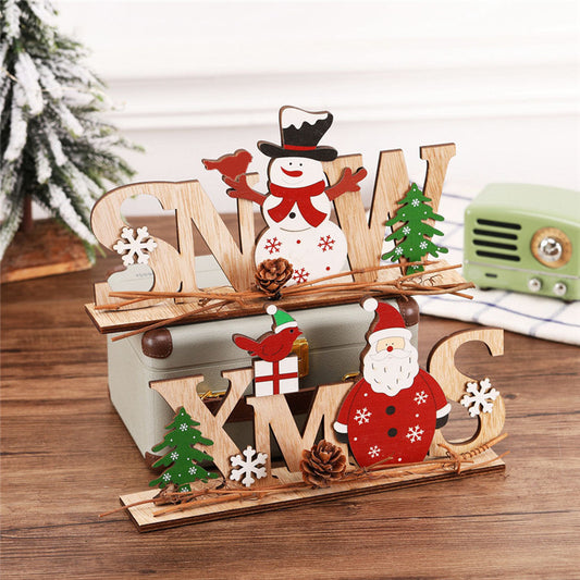 Christmas Decorations Wooden Pendant - MerryHaus
