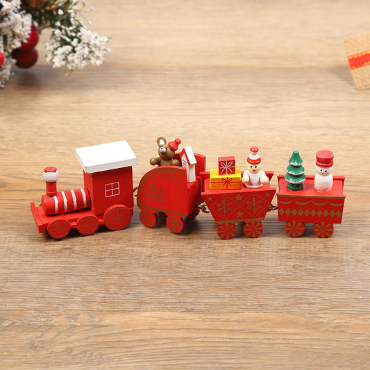 Christmas Decorations Christmas Wooden Trains Window Decorations Wooden Crafts - MerryHaus