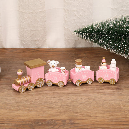 Christmas Decorations Christmas Wooden Trains Window Decorations Wooden Crafts - MerryHaus