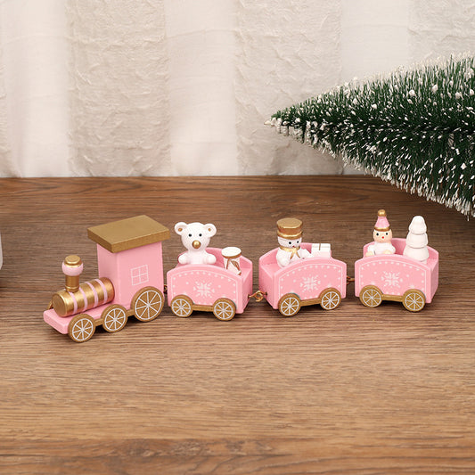 Christmas Decorations Christmas Wooden Trains Window Decorations Wooden Crafts - MerryHaus