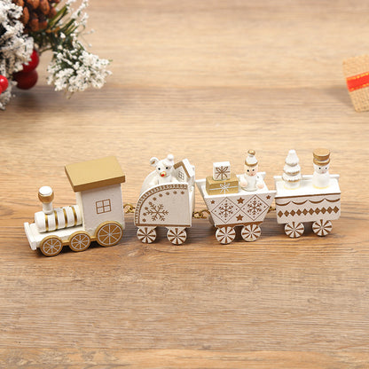 Christmas Decorations Christmas Wooden Trains Window Decorations Wooden Crafts - MerryHaus