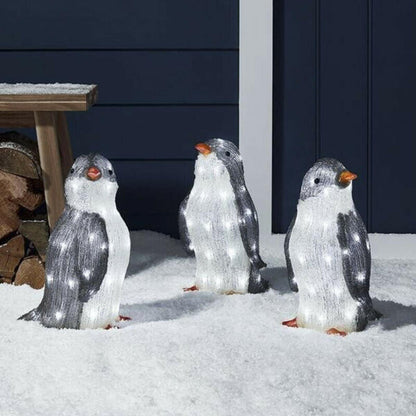 Christmas Penguin Acrylic LED Light Decoration