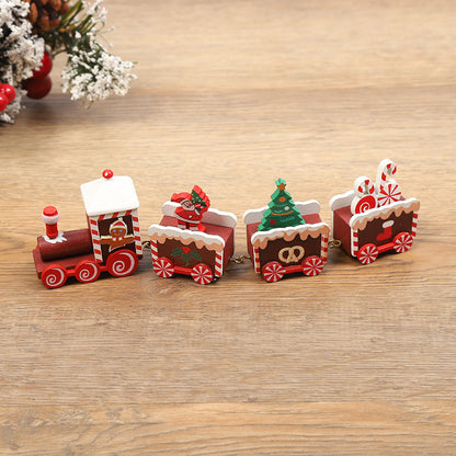 Christmas Decorations Christmas Wooden Trains Window Decorations Wooden Crafts - MerryHaus