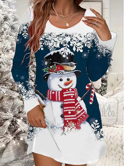 European And American Women's Clothing Christmas Leisure Dress - MerryHaus